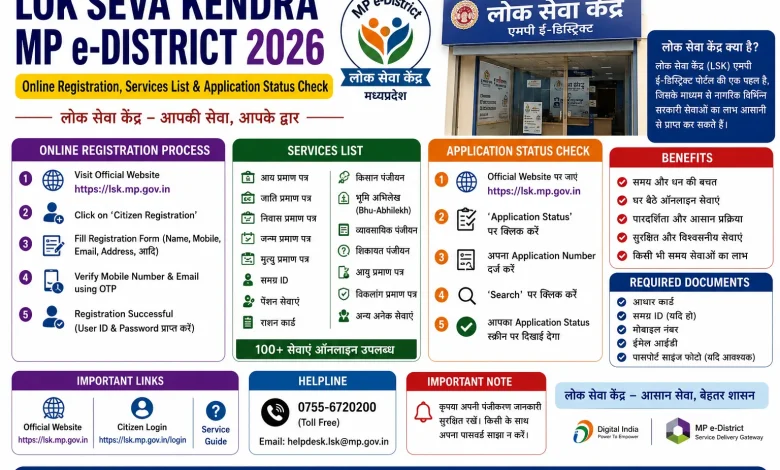 Lok Seva Kendra MP e District 2026