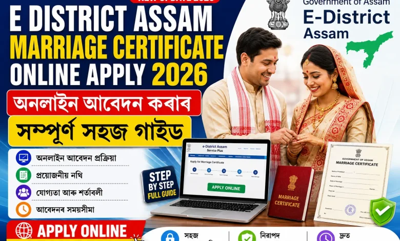 E District Assam Marriage Certificate