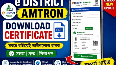 e district amtron Download Certificate